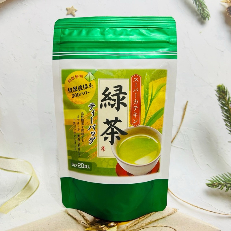 日本 袋布向春園本店 超微粒綠茶 綠茶茶包 20袋入