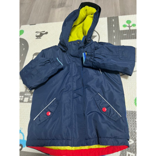 Boden 英國品牌 兒童 雪衣 滑雪外套 防水外套 深藍色 黃色內裡刷毛