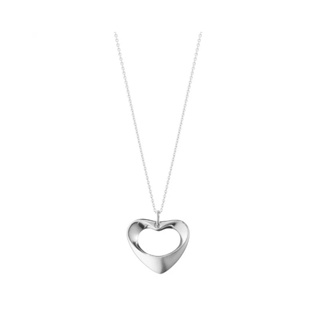 *【Georg Jensen 喬治傑生】HEARTS OF GEORG JENSEN 鍊墜 中, 純銀 (10011741) 墊腳石購物網