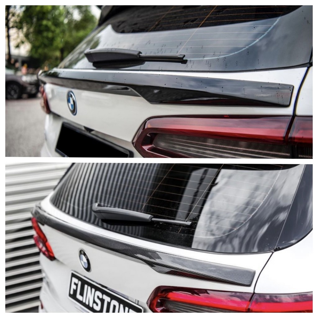 【EMR / 濕碳】BMW G05 X5 升級 黑武士 碳纖維 亮黑 中翼 尾翼 擾流板 高密合 卡夢 40I M50I