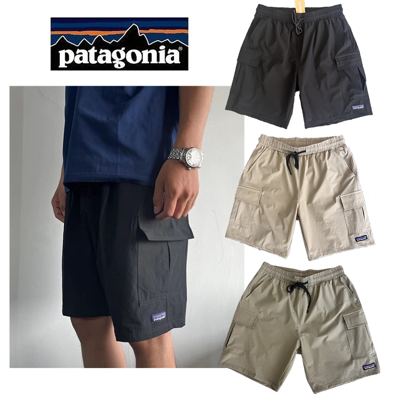 【Patagonia】巴塔哥尼亞 短褲❤ 素色 兩側大口袋 中褲 美式 休閒 短褲 輕薄 速乾 防水 工裝短褲 五分短褲