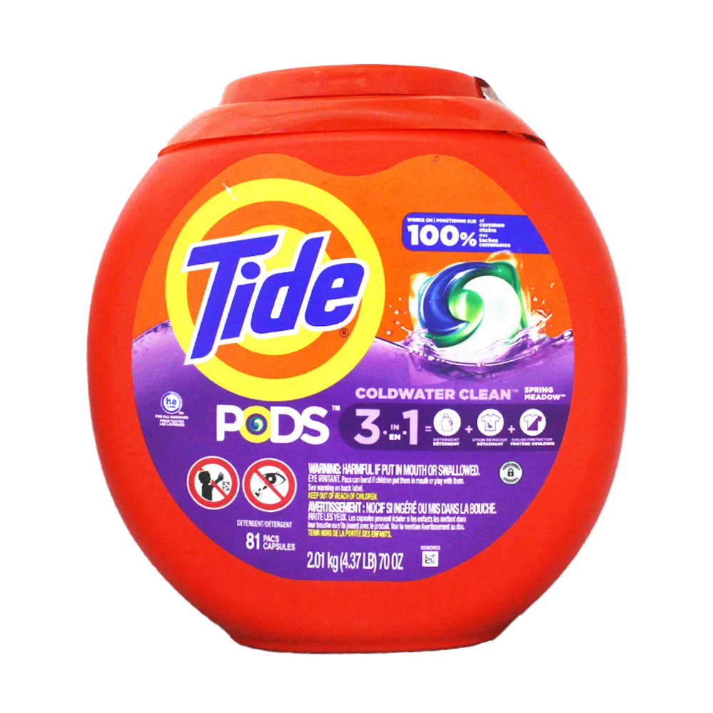 【易生活】Tide PODS 3合1洗衣凝膠球 (81顆) 洗衣球