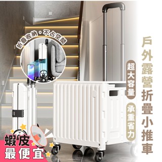 嘉義出貨 {臺灣收納王} 45/75L 折疊購物車 手推車 折疊推車 露營推車 菜籃車 收納推車 買菜車置物推車