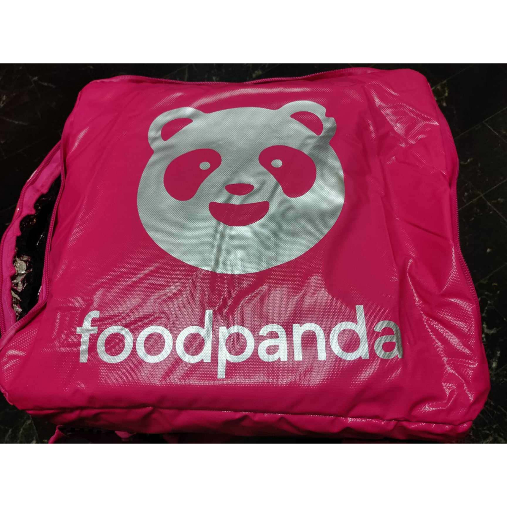 &lt;全新&gt;#foodpanda大保溫箱+上衣+飲料架!成為閃耀外送之星!征服馬路必備!菁英級神裝!外送傳奇#熊貓王!