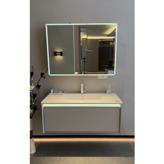 [本晴衛浴] 鏡櫃+盆+浴櫃/970-80.90.100.120