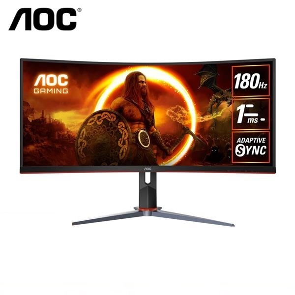 AOC CU34G2XP 送LINE POINT及AGON帥勁行李箱(34型/2K/180Hz/1ms/VA)