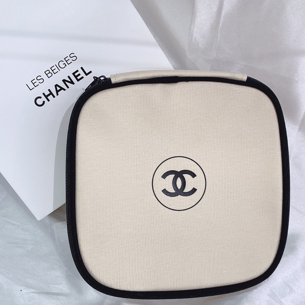 CHANEL 香奈兒 時尚裸光果凍粉餅造型化妝包（贈紙袋）收納包 化妝包