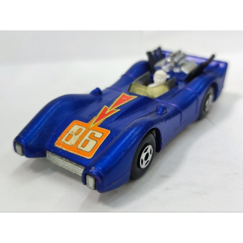 絕版老品 英國製 Matchbox Blue Shark No.61 Superfast 賽車