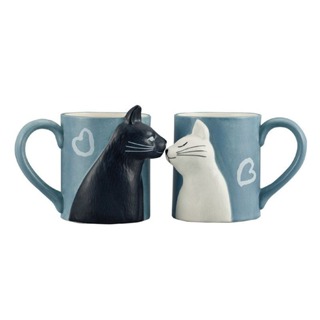【你好貓】日本 sunart 貓咪親親對杯｜馬克杯 咖啡杯 交換禮物 禮物 告白 貓奴 情侶 閨蜜 可微波