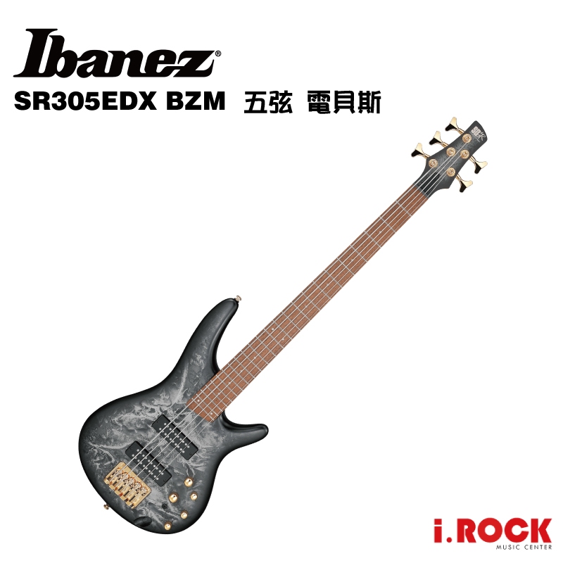 Ibanez SR305EDX BZM 五弦 電貝斯 消光冰凍黑【i.ROCK 愛樂客樂器】