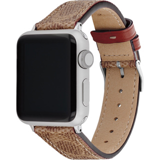 COACH Apple Watch 錶帶 38/40mm 適用 皮錶帶- 棕色(不含手錶)