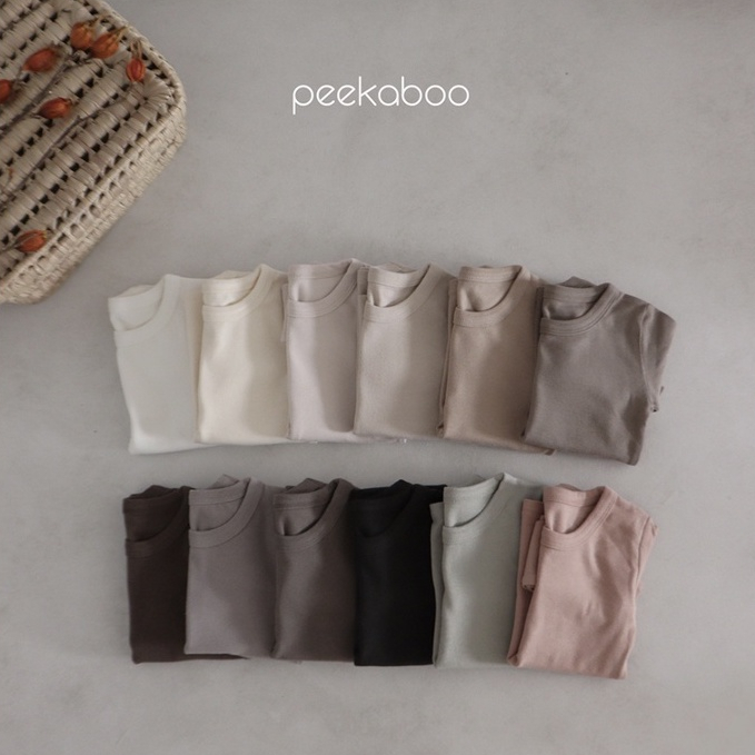 Peekaboo 好柔軟純色兒童套裝《現+預》｜兒童睡衣 兒童衣服 女童套裝 男童套裝 寶寶衣服 嬰兒 韓國童裝