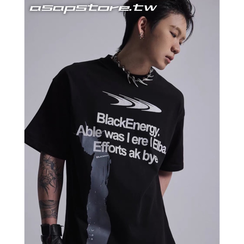 [A$AP STORE] 刷漆人影 迴力鏢LOGO 寬鬆短袖