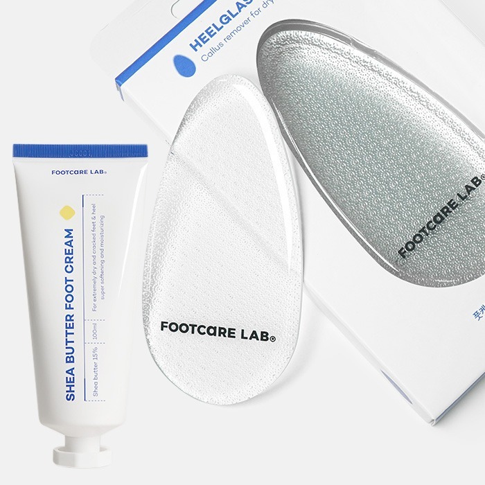 【韓國FOOTCARE LAB】美足腳皮奇蹟組(去角質神器*1+嫩足霜*1)