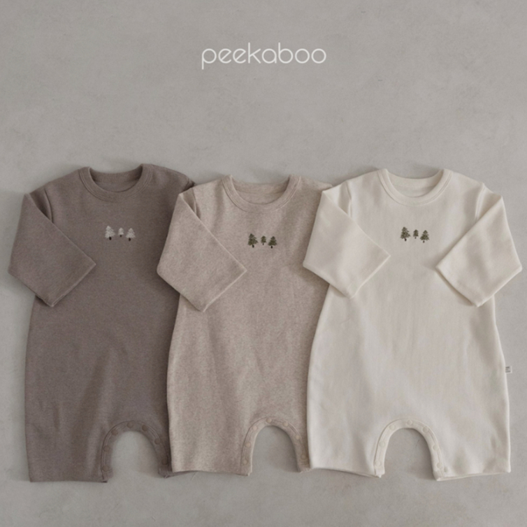 peekaboo 厚棉冬樹連身衣《現+預》｜嬰兒包屁衣 寶寶衣服 嬰兒衣服 兒童睡衣 男童 女韓國童裝 韓國童裝