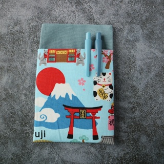 【日本風情-藍】 口袋型筆袋 護理師筆袋 醫師筆袋 老師筆袋
