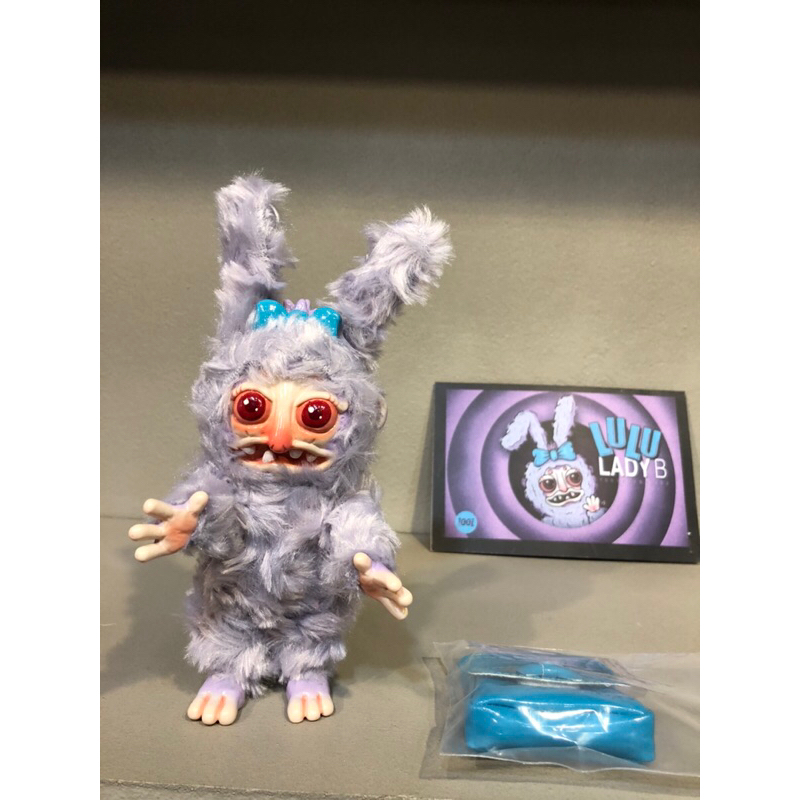 設計師品牌玩具1001toys LuLu Lady 粉色兔子軟膠公仔