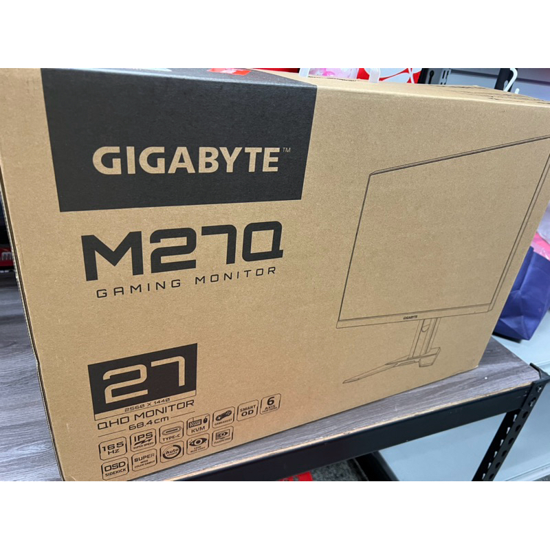 全新🖥️ 技嘉 M27Q 2.0版 2H1P1C/0.5ms/FreeSync/HDR400 蘆洲自取 限宅配