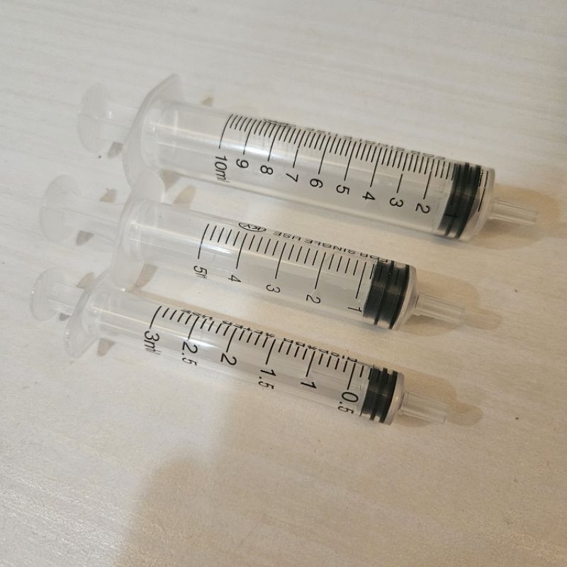 現貨 工業用 一次性塑膠針筒 不附針 寵物餵食器 3ml 5ml 10ml