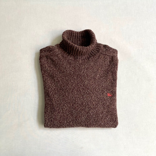 義大利製造 Burberry TurtleNeck Sweater 英倫經典 純羊毛 龜領 高領毛衣 古著vintage
