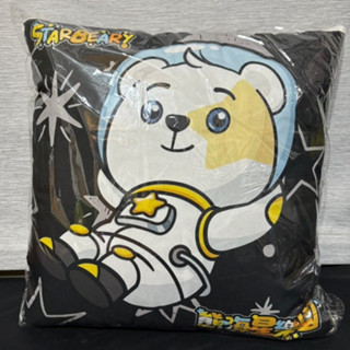 正版授權 熊嗨星樂園 白爛貓x熊嗨星 雙面 二合一 抱枕毯 抱枕 毯子 黑色 星球 太空人 全新未拆