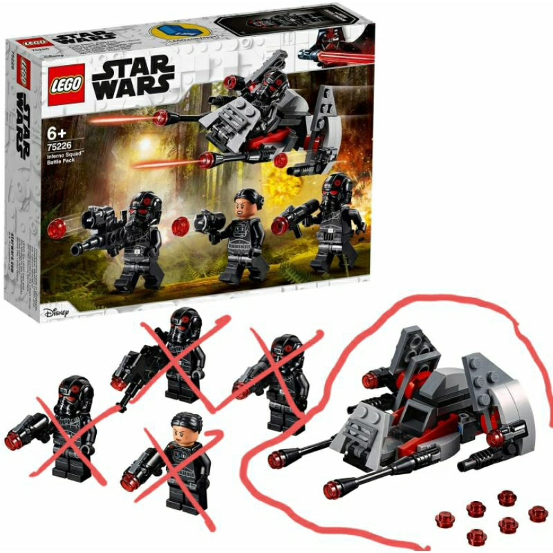 樂高 Lego 75226 載具 殺肉 拆賣 軍事 星際大戰 帝國精英特戰部隊 煉獄突擊隊 Inferno 全新