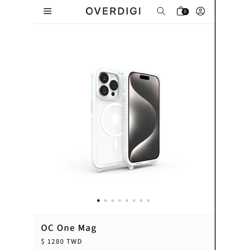 iPhone 15 Pro Max掛繩手機殼Overdigi OC One Mag 雲霧透