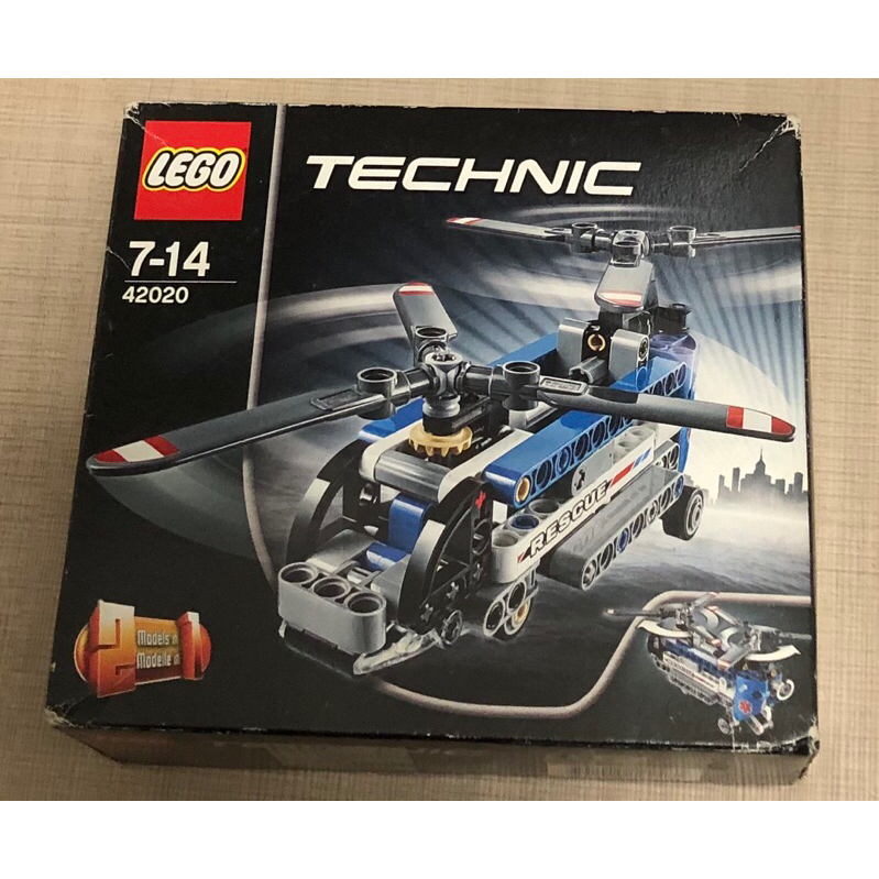 LEGO 樂高 42020 科技機械系列 雙旋翼直升機 盒損福利品