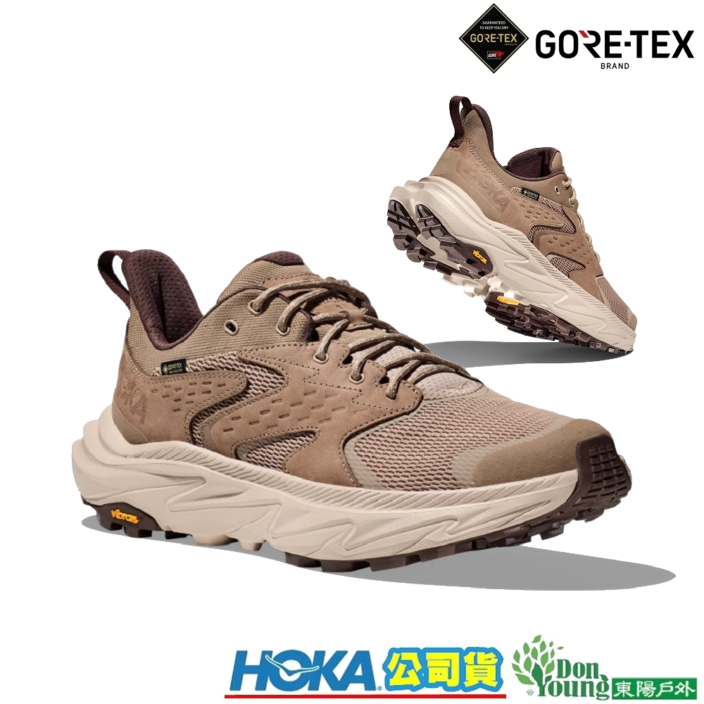 【HOKA 】男 Anacapa 2 Low GTX防水登山鞋 沙丘黃/牛津卡其HO1141632DOTN