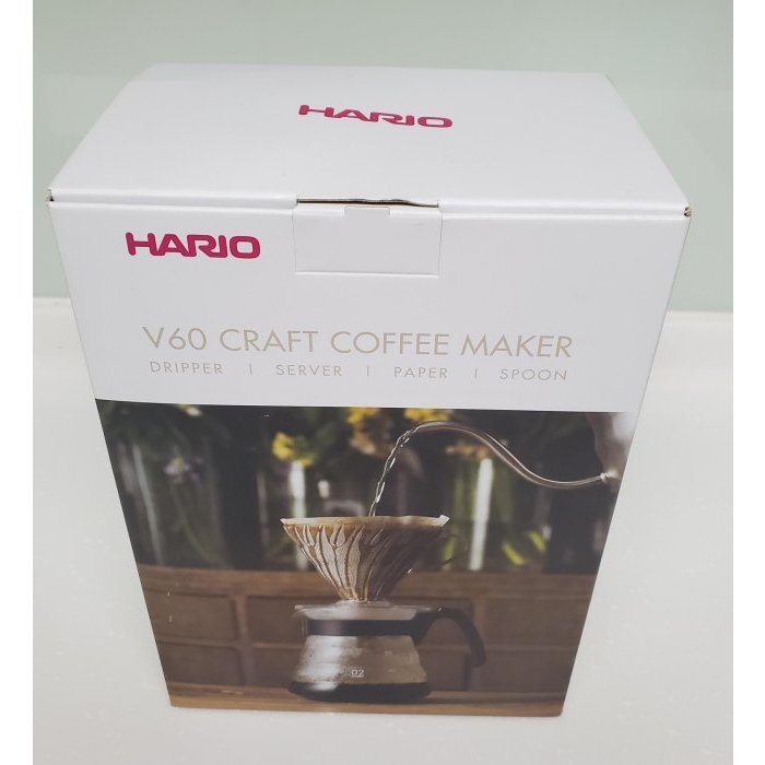 全新 日本製 HARIO V60 百年紀念手沖壺組 600ml 咖啡壺 耐熱100度濾杯  附40-50入濾紙 湯匙組合