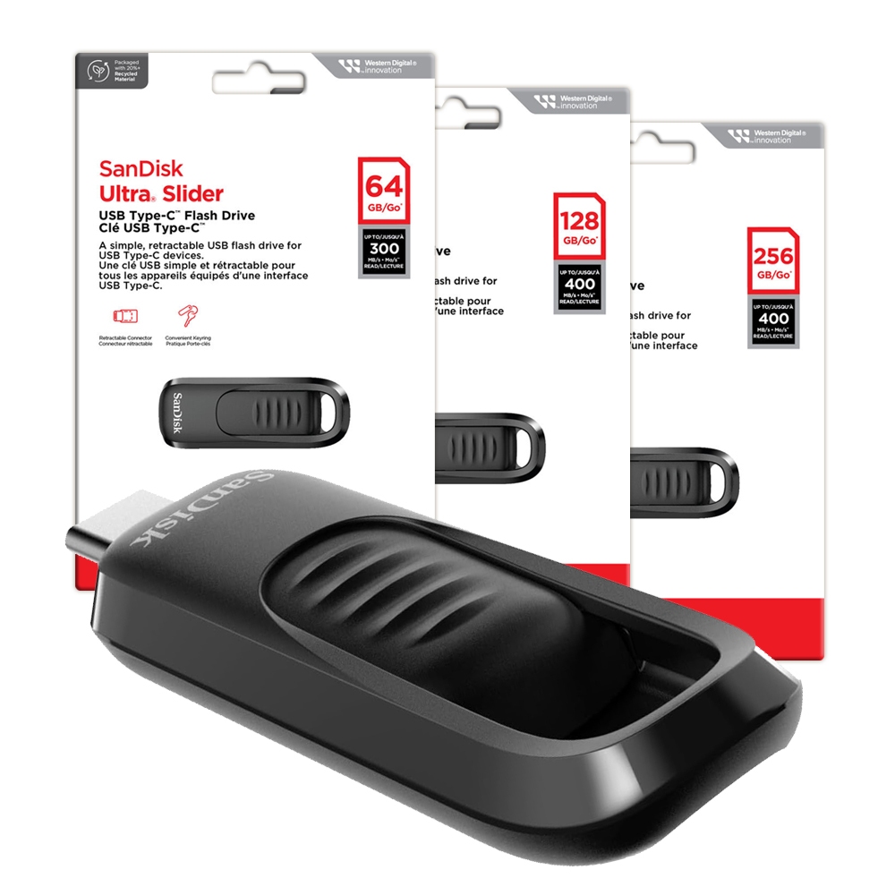 SanDisk Ultra Slider 64G 128G 256G USB Type-C CZ480 高速 隨身碟