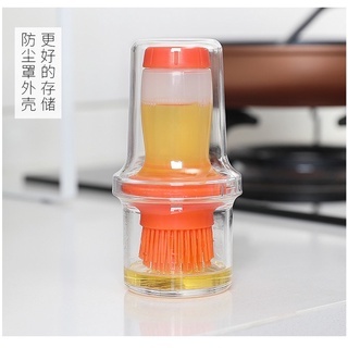 按壓式油刷瓶 🧹🤏烤肉醬料瓶  氣炸鍋 矽膠燒 烤刷醬料刷 廚房烘焙 油瓶刷 燒烤工具 日式創意