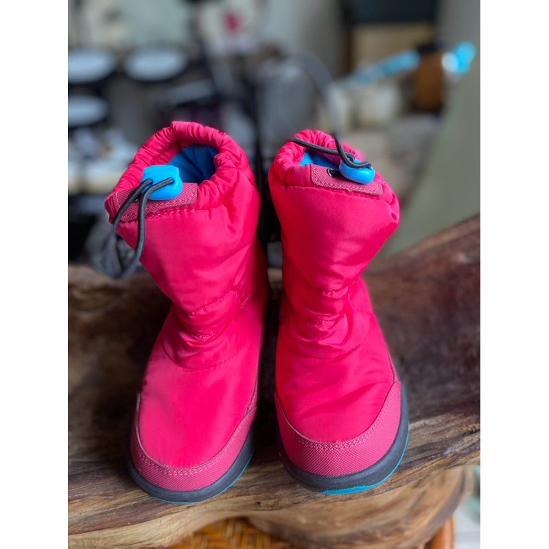 「 二手鞋 」 Vans 女童短靴 18cm（粉色