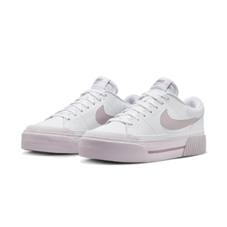 【NIKE】 WMNS NIKE COURT LEGACY LIFT 休閒鞋 女款 後底 白/灰紫-DM7590105