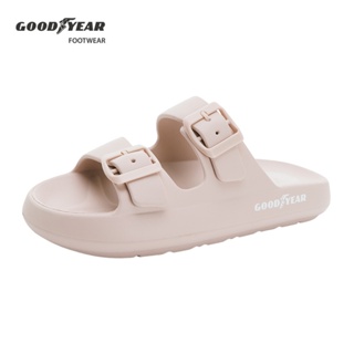 GOODYEAR固特異【雲朵糖】女鞋 輕量雙絆帶拖鞋 奶茶/ GAWL32761/K Shoes Plaza