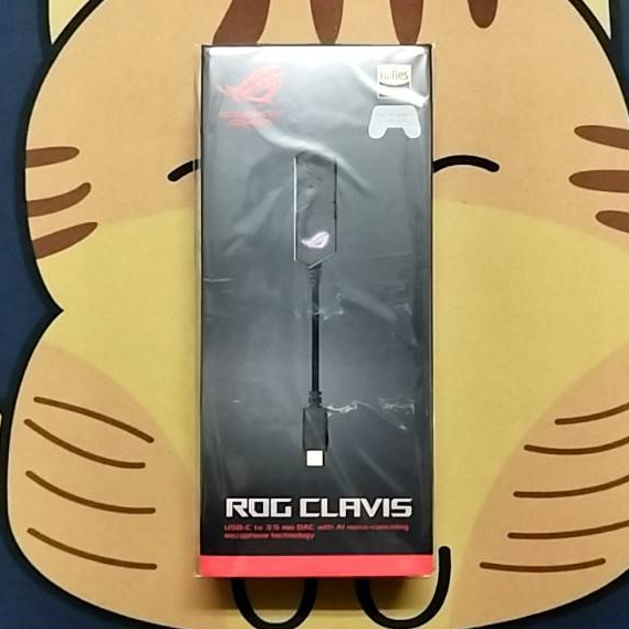 【富祥資訊】ASUS 華碩 ROG Clavis 外接式音效卡 USB-C 轉 3.5mm DAC/虛擬7.1/AI降噪