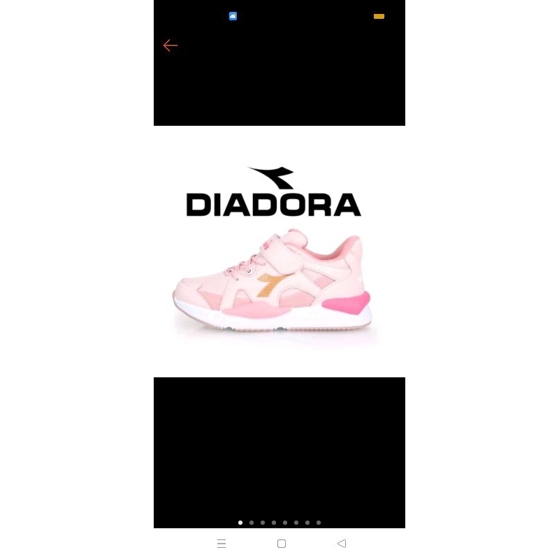 DIADORA 女中童運動生活時尚鞋-寬楦 運動 反光 慢跑 DA11093 粉紅桃
