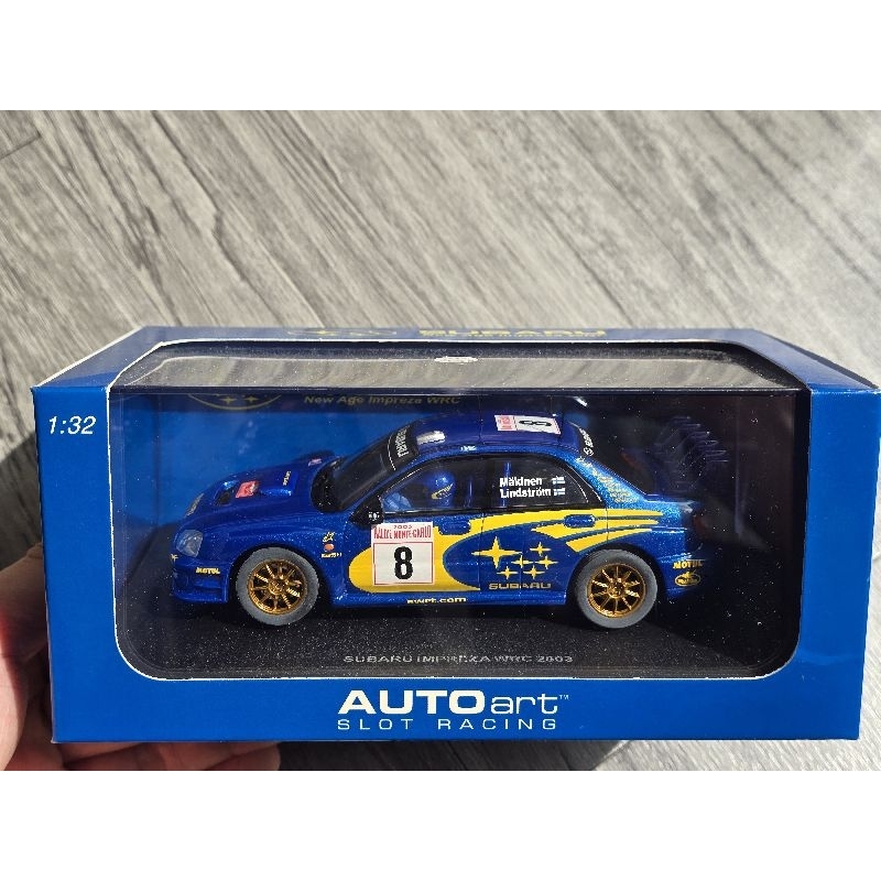 Autoart 1/32 SUBARU - IMPREZA WRC #8 2003 T. Makinen.