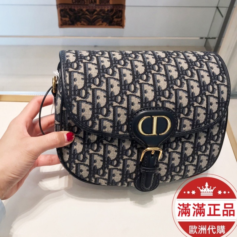 滿滿正品歐洲代購 專櫃商品 DIOR M9319UTZQ迪奧 BOBBY MEDIUM 中號馬鞍包 肩背包斜挎包二手