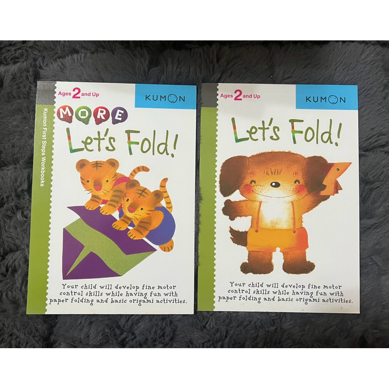 Kumon First Steps Workbooks 幼兒手工遊戲書【Let's Fold】