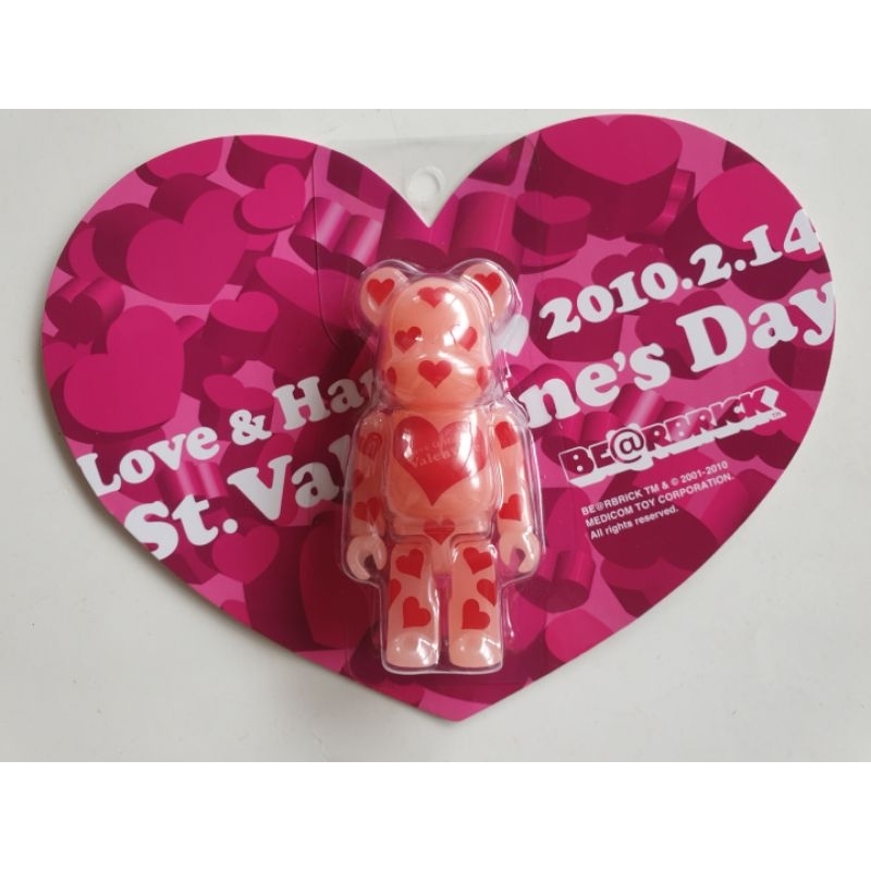 2010 Valentine 情人節 限定 夜光 BE@RBRICK 100%