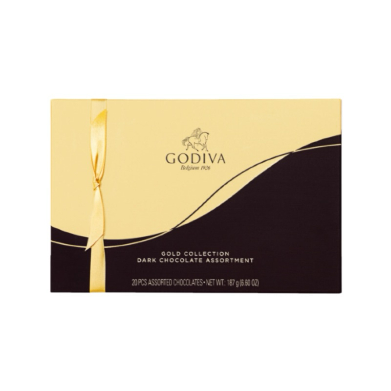 GODIVA 金裝黑巧克力禮盒20顆裝