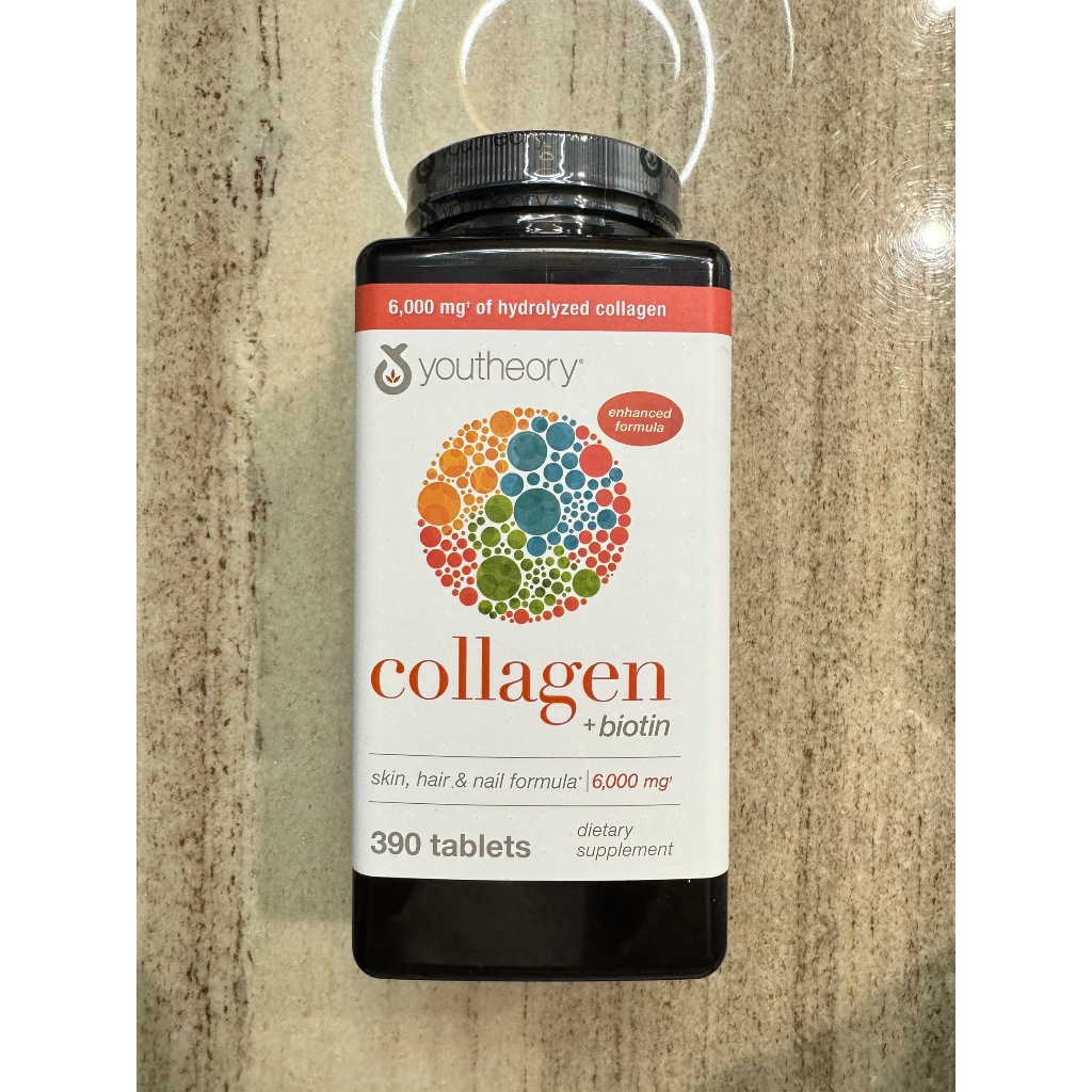 美國好市多 現貨 Youtheory Collagen Plus Biotin 膠原蛋白 390粒裝