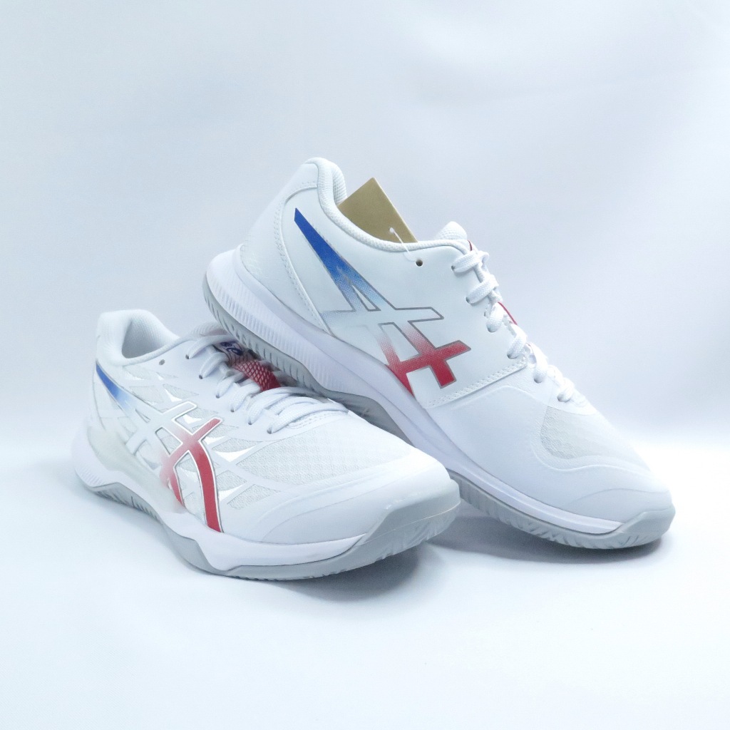 ASICS GEL-TACTIC 12 1073A071100 男女排球羽鞋 2E寬楦 白x藍紅