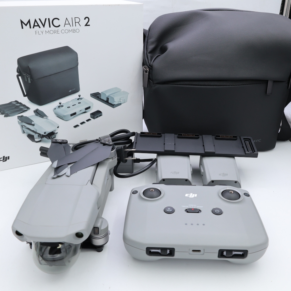 【明昌】【中古二手】DJI Mavic Air 2  空拍機暢飛套裝 9成五新 配件全 電池充電數只有5