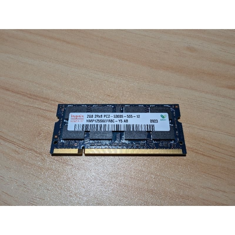 筆電記憶體 SK Hynix DDR2 2GB 2Rx8 PC2-5300S-555-12