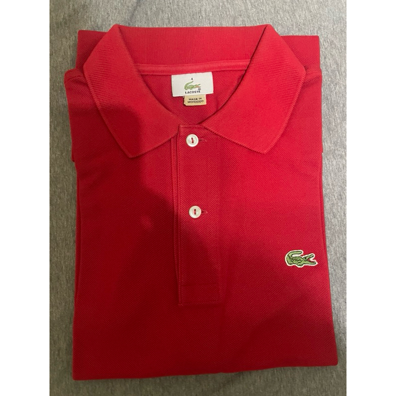 LACOSTE 男裝-經典短袖Polo衫(紅色)