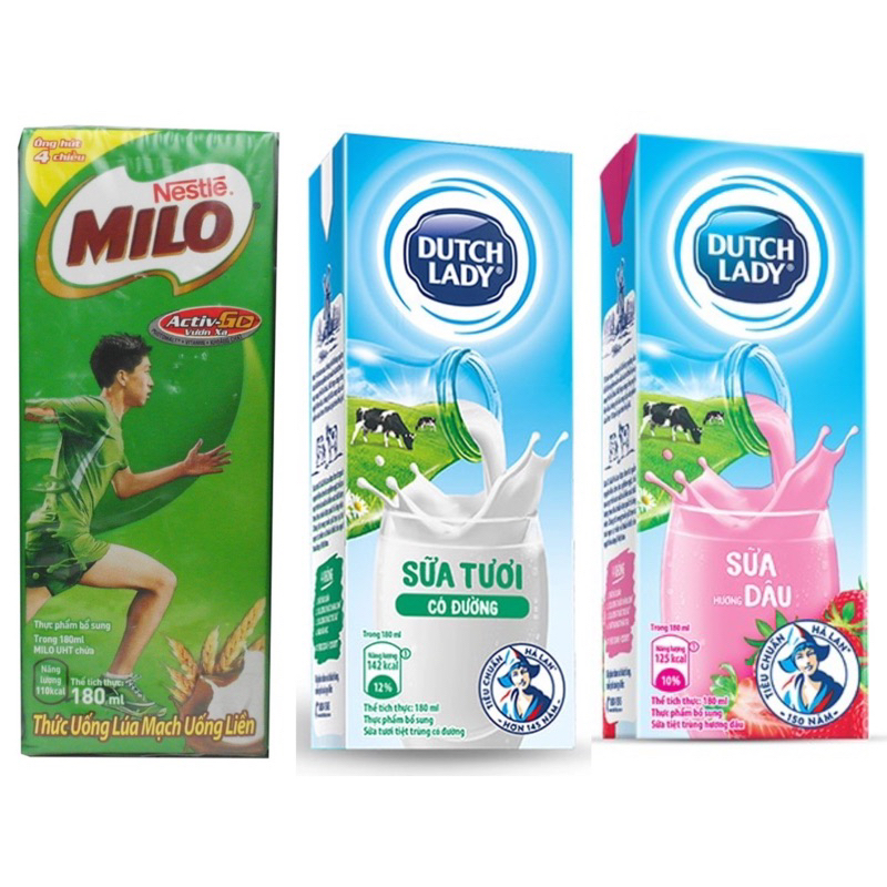越南🇻🇳Dutch Lady 保久乳 牛奶 草莓 雀巢Nestle Milo 美祿180ml