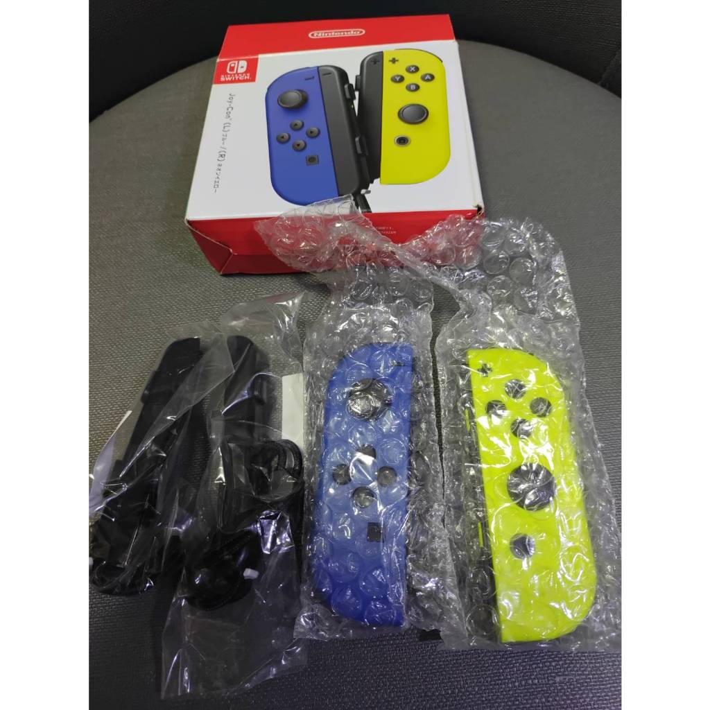 全新NS Switch 原廠 Joy-Con控制器 手把+腕帶 HAC014 015 016 藍綠