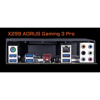 GA 技嘉 X299 AORUS Gaming 3 Pro 客製化 1:1 訂製不銹鋼 IO機箱檔板 後檔板 後檔片